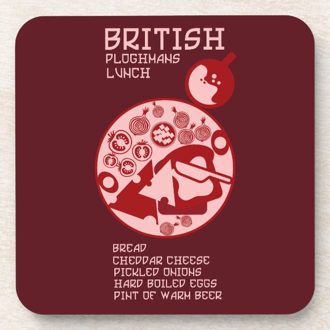 Ploughmans Pub lunch Coaster (Front)