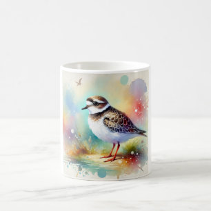 Plover in a serene landscape 300924AREF137 - Water Coffee Mug