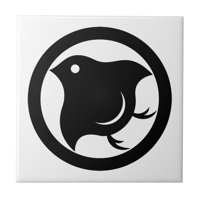  Plover in circle Tile (Front)