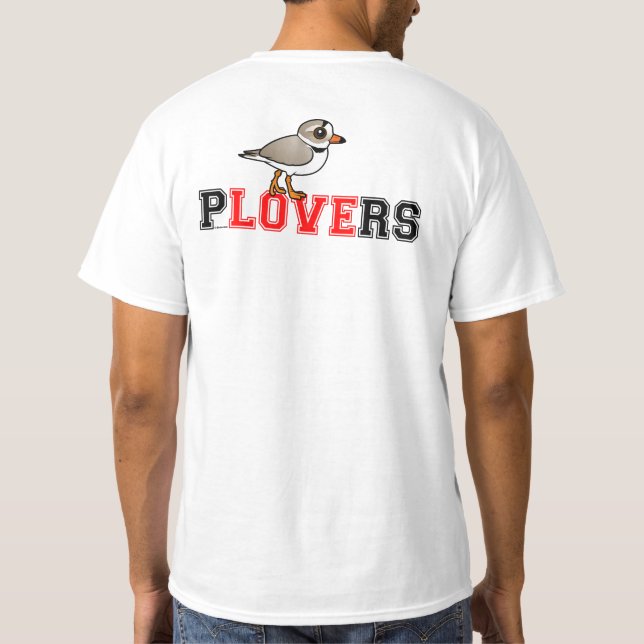 Plovers Love (design on back) T-Shirt (Back)