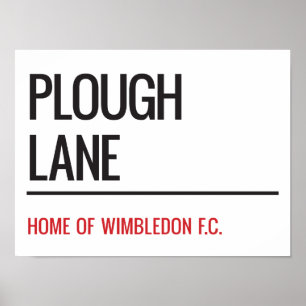 Plow Lane Stadium Street Sign