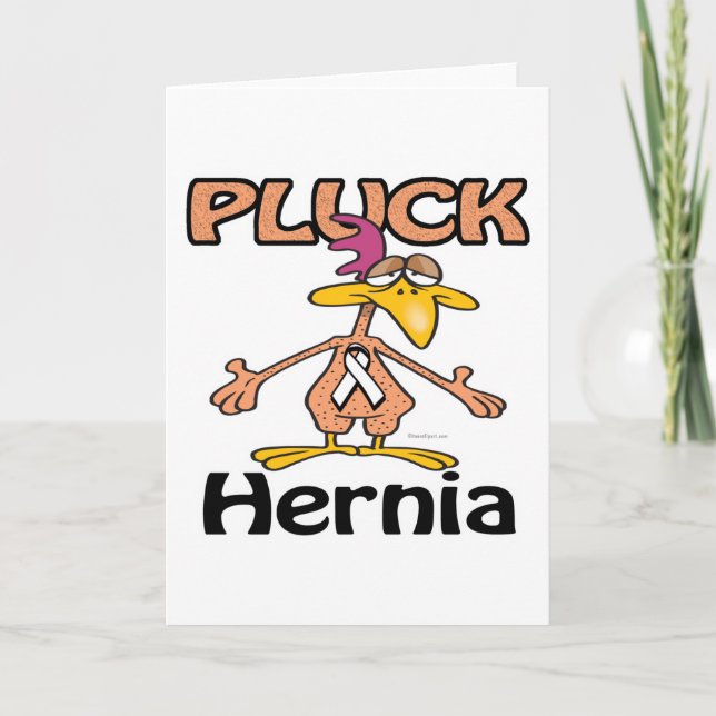 Pluck Hernia Awareness Design Card (Front)