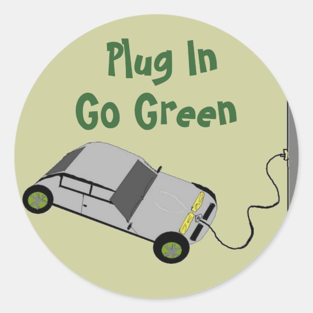 Plug-In, Devenez écolo - autocollants (Devant)