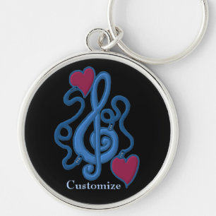 Plugged In To Music Blue Note Key Chain 2
