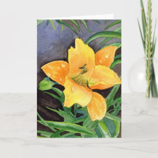Pluie Lily, carte de voeux
