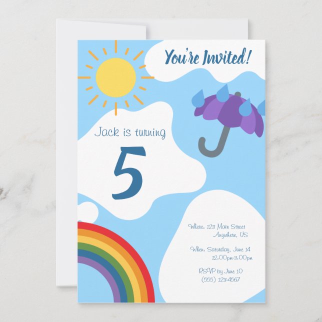 Pluie ou Invitation brillante (Devant)