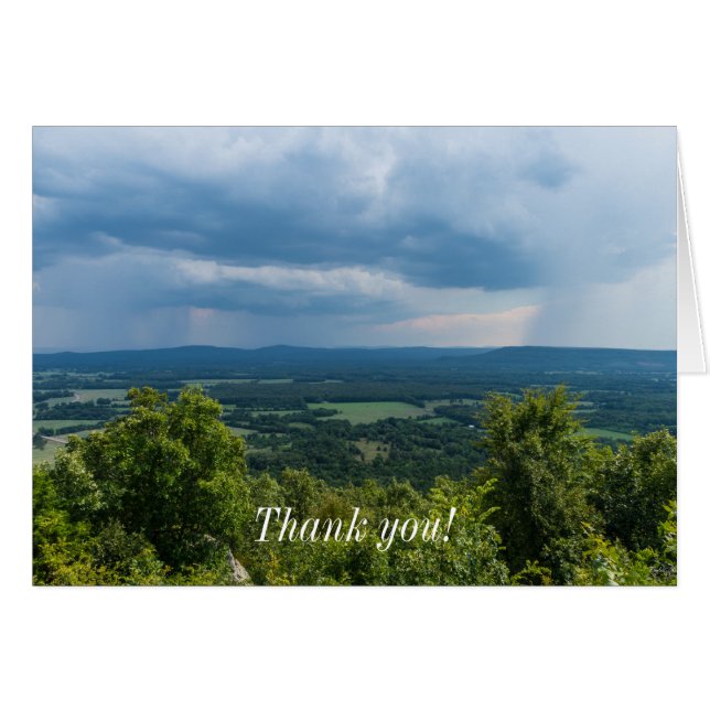 Pluie Venant À Petit Jean Carte de remerciements (Devant Horizontal)