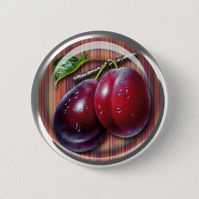 Plum 2 Inch Round Button (Front)
