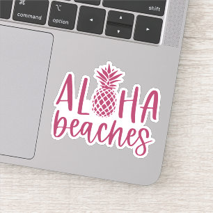 Plum Aloha Beaches Tropical Summer Pineapple