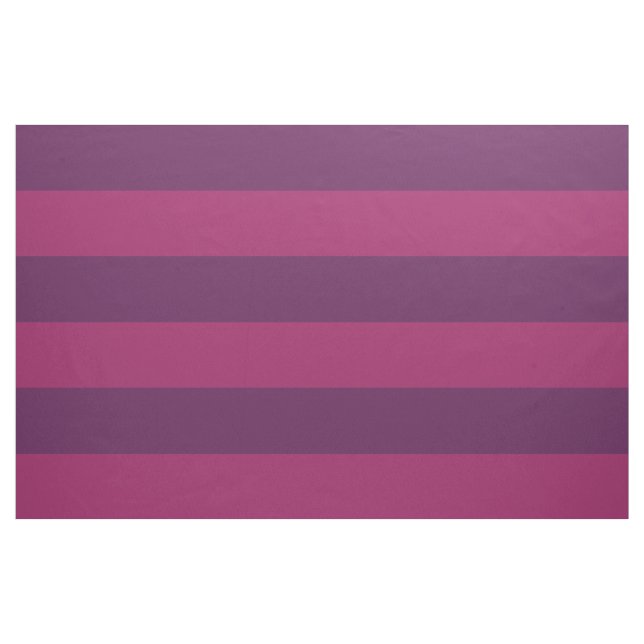 Plum and Berry Purple Wide Stripes Large Scale Fabric (Yard)