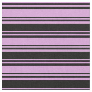 Plum and Black Coloured Lines Fabric