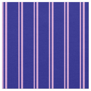 Plum and Blue Coloured Stripes Fabric