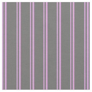 Plum and Dim Grey Coloured Stripes Pattern Fabric