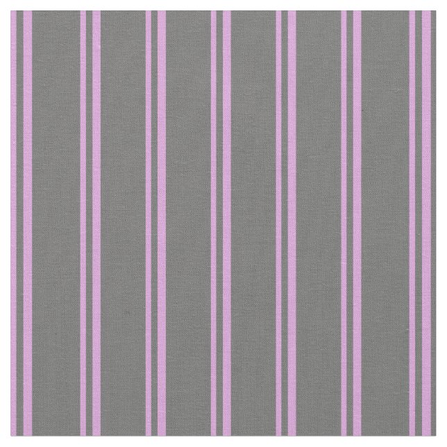 Plum and Dim Grey Coloured Stripes Pattern Fabric (Close Up)
