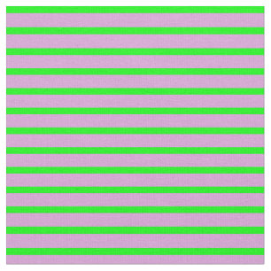 Plum and Lime Lines/Stripes Pattern Fabric