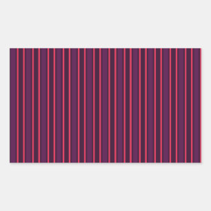 Plum and red candy stripes sticker