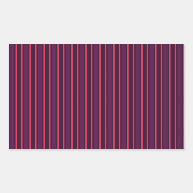 Plum and red candy stripes sticker (Front)
