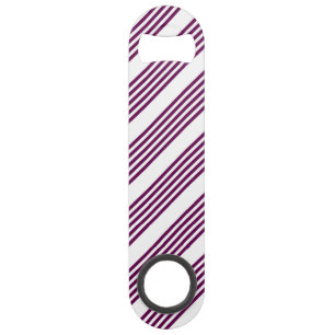 Plum and white five stripe pattern bar key