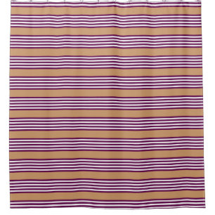 Plum and white five stripes pattern with tan