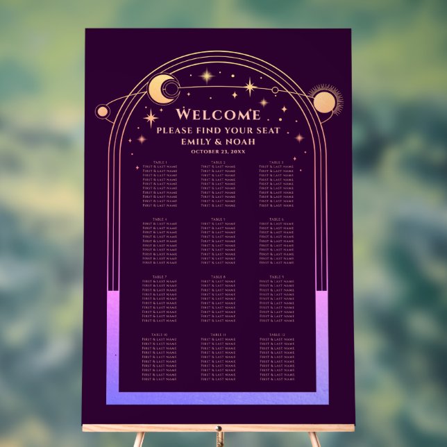 Plum arc-en-ciel mystique Sun Moon Stars Mariage (Neutre)