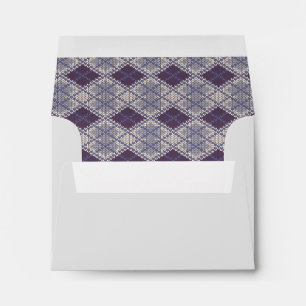 PLUM ARGYLE KNIT A2 Envelope II