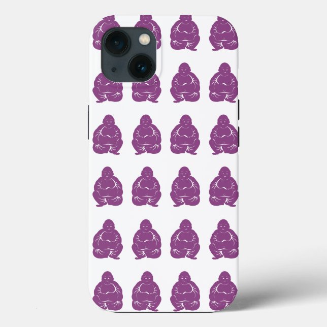 Plum Asian Moods Buddah Boys Case-Mate iPhone Case (Back)