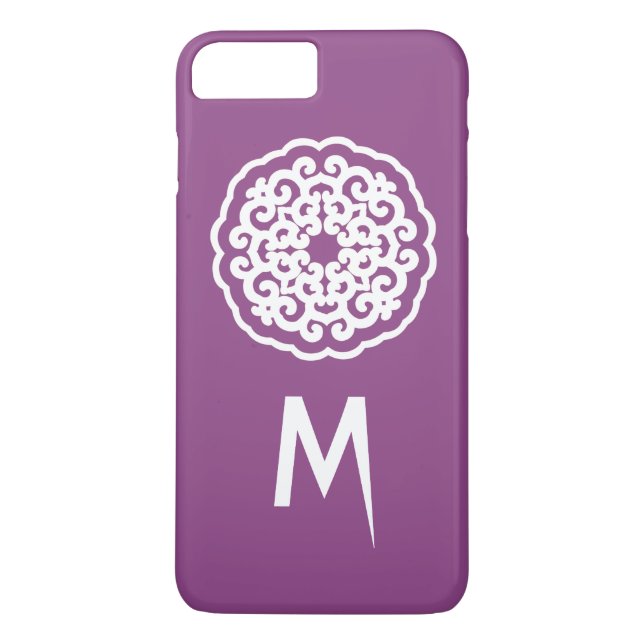 Plum Asian Moods Mandalla Case-Mate iPhone Case (Back)