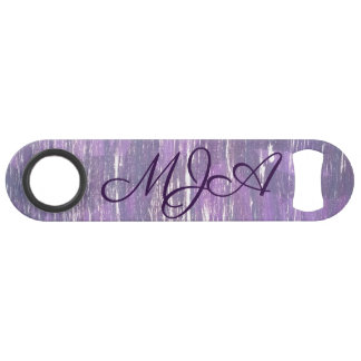 Plum Bar | Chic Purple Silver Splatter Brushstroke Key
