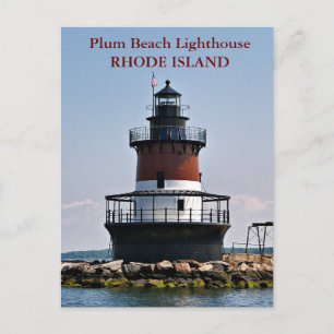 Plum Beach Lighthouse, Rhode Island Postcard