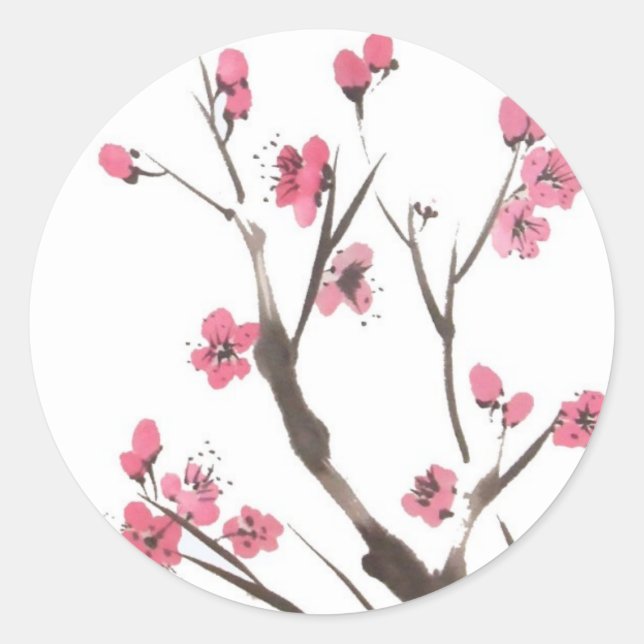 Plum Blossom Branches Stickers (Front)