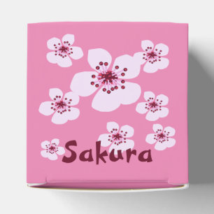 Plum blossom, cherry blossom favor box