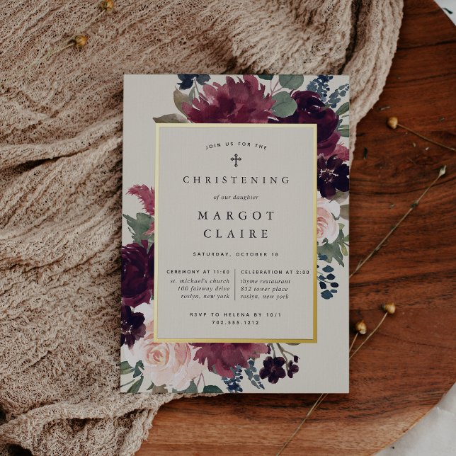 Plum Blossom Christening or Baptism (Creator Uploaded)