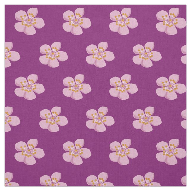 Plum blossom fabric (Swatch)