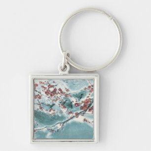 Plum Blossom in Snow Keychain