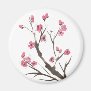 Plum Blossom Spring Magnet