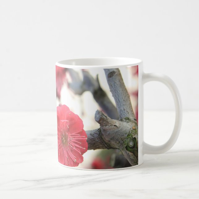 plum blossom spring pink germination coffee mug (Right)