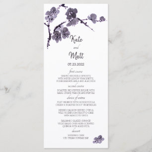 Plum blossom sumie menu