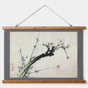 Plum Blossoms, Hokusai, Ukiyo-e Hanging Tapestry