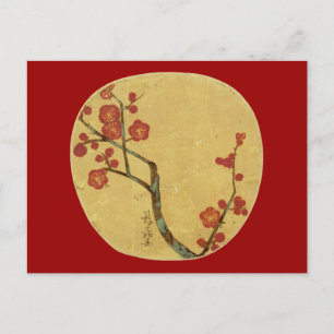 Plum Blossoms, Ogata Korin Japanese Fine Art Postcard