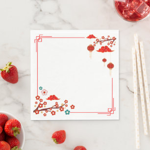 plum bossom,Chinese style in spring Napkin