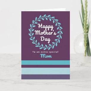 Plum Botanical Mom Card