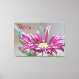 Plum Bugundy Bloom Canvas Print