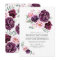 Plum Burgundy and Blush Floral Watercolor Wedding