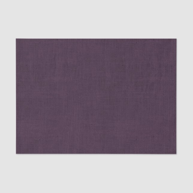 Plum Burlap Texture Tissue Paper (Front)