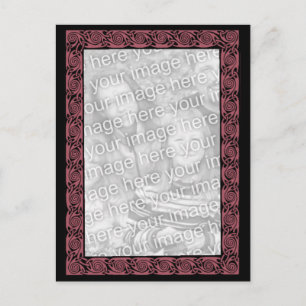 Plum Celtic Knots Design Photo Postcard