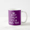 Plum colour Keep Calm Mug | Customize text