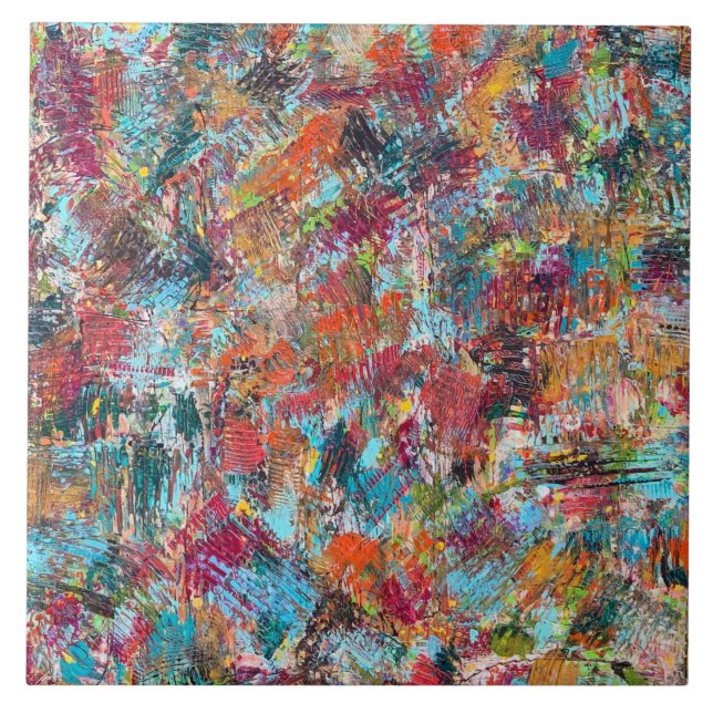 Plum Crazy 6 x 6 Ceramic Tile (Front)