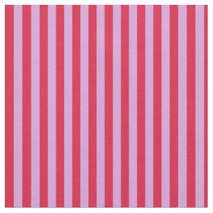 Plum & Crimson Coloured Stripes Pattern Fabric