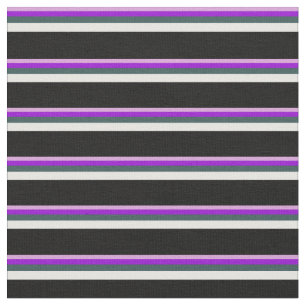 Plum, Dark Violet, Dark Slate Grey, White & Black Fabric