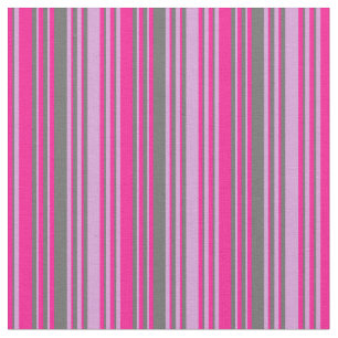 Plum, Dim Grey & Deep Pink Lined/Striped Pattern Fabric
